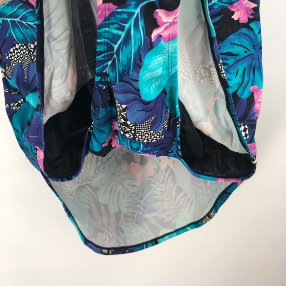 SWIMSUITS FOR ALL One Piece Swimsuit Floral Print Flattering 32 Plus Size Swim - Picture 5 of 11